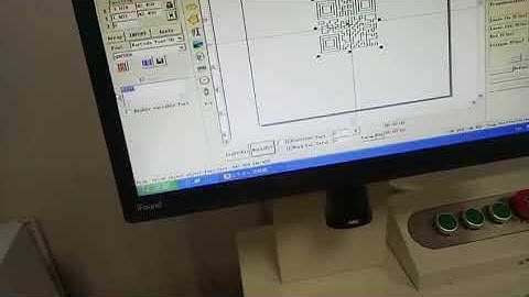 How to mark Barcode and QR code in Ezcad -  XT LASER