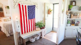 American Farmhouse Style Mobile Home Tour * It's ADORABLE*