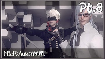NieR Automata Walkthrough Part 8 - Copied City, Boss Adam 2