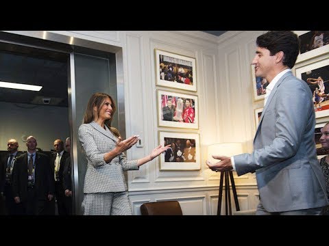 Justin Trudeau and family meet with Melania Trump