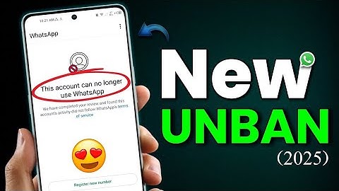 WhatsApp Unb4n New 2025 || This account can no longer use WhatsApp Problem New 2025