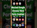 🚨 How to Block Third-Party Cookies in Google Chrome on Mobile! #3rdpartycookies #chrome