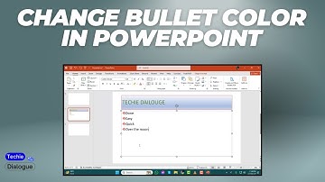 How to Change Bullet Color in PowerPoint