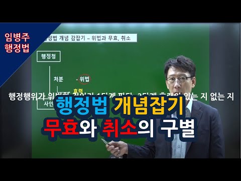 행정행위의 무효와 취소의 의미