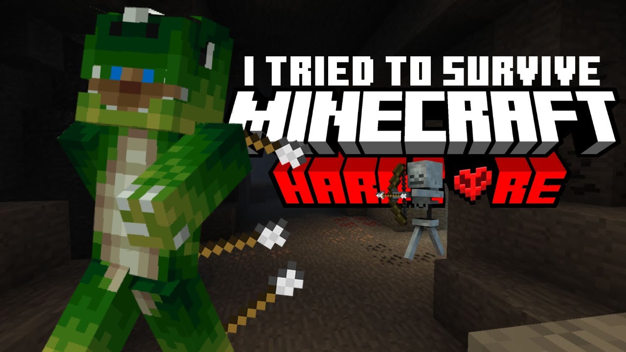 Trying To Beat Minecraft For The First Time On Hardcore Mode! - YouTube