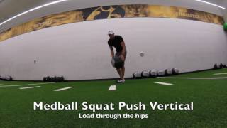 Medball Squat Push Vertical
