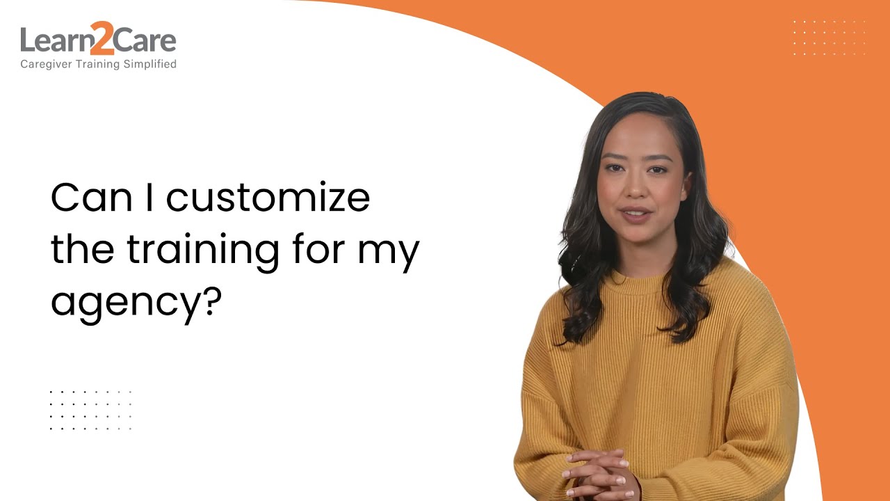 Can I Customize the Training for My Agency?