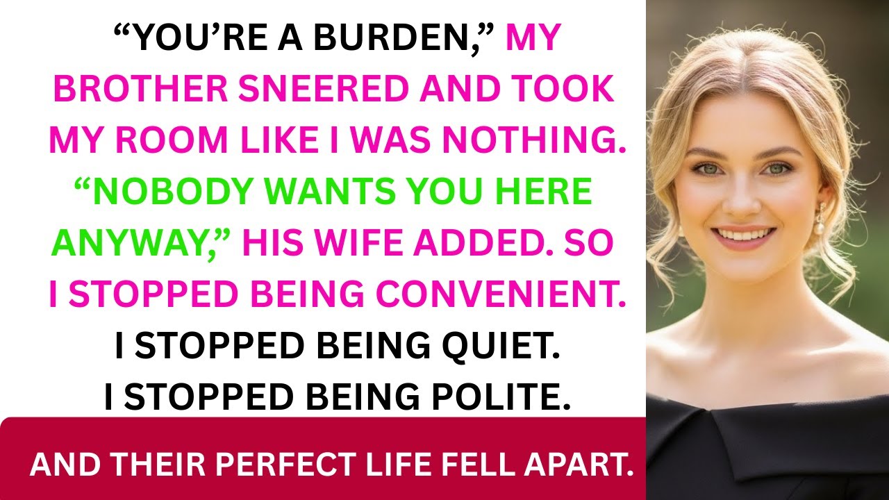 My Brother Pushed Me Out of My Own Room — That Was the Moment I Stopped Being Convenient