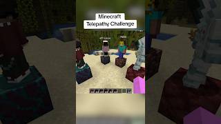 Minecraft Telepathy Challenge... #minecraft #challenge