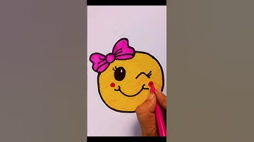 cute smiley drawing 🎨 #smile #cute