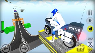 Racing moto bike stunt impossible track game screenshot 3