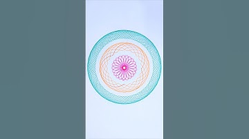 A new Spirograph idea | It is a short video of my long one | #ytshorts #spirograph #art