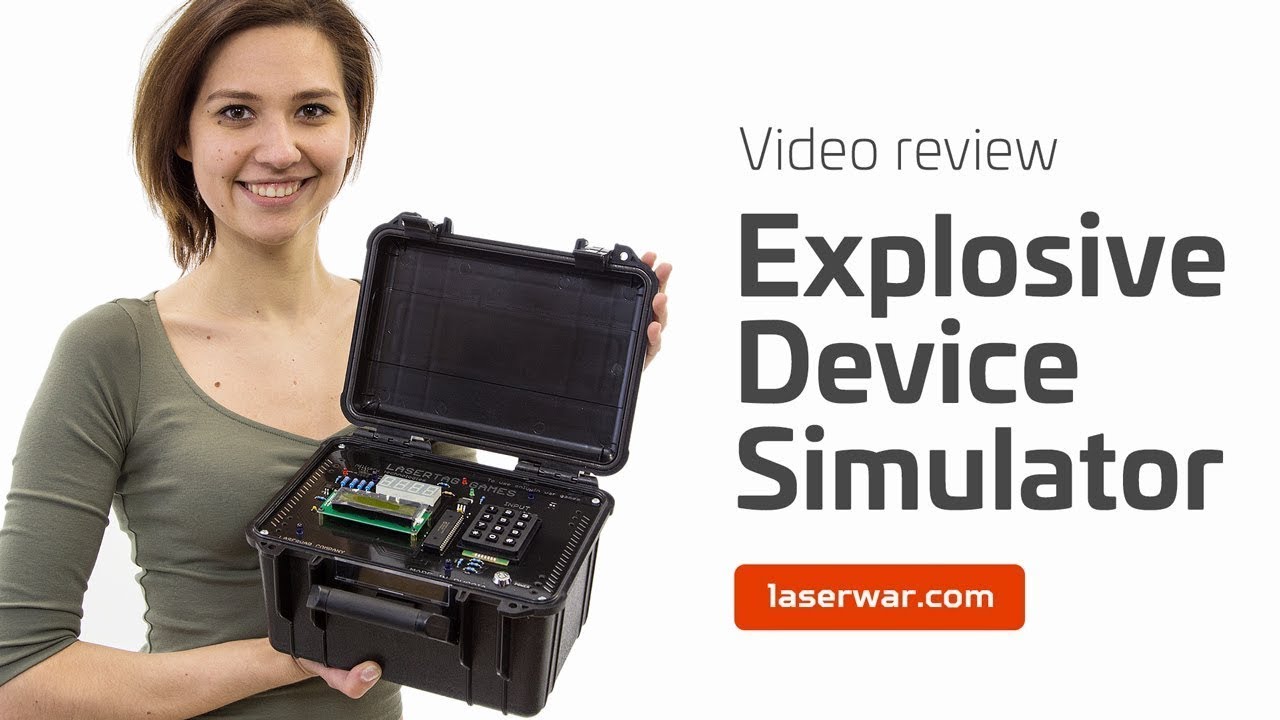 Explosive device Simulator for laser tag games Video review YouTube