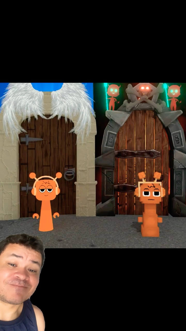 QUAL DOS DOIS MERECE IR PRO CÉU? #mayumigames #sprunki #roblox #shortsvideo