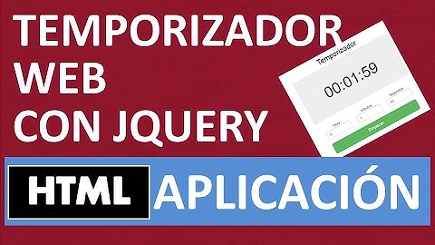 Temporizador web (online) realizado con jQuery, HTML y bootstrap (Sencillo, fácil y rápido )