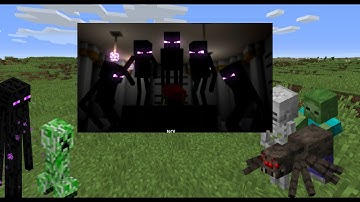 Minecraft mobs reacts to Enderman Rap