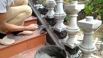 kHÔNG NGỜ THI CÔNG LAN CAN BÊ TÔNG LẠI ĐƠN GIẢN THẾ