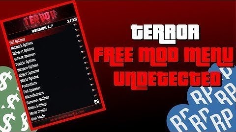 GTA 5 ONLINE Terror Mod Menu v2.8 GTA 5 Mod Menu PC Free Dowland  UNDETECTED | +Tutorial