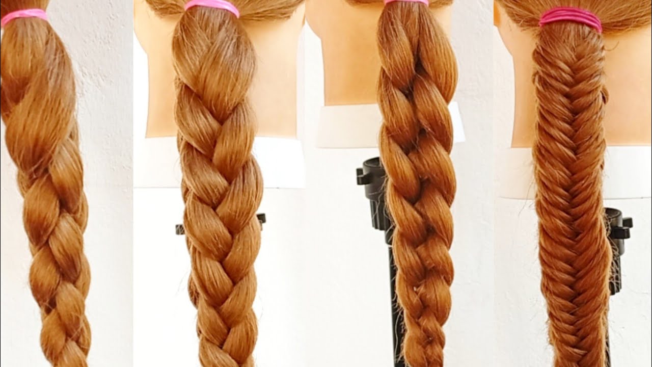 TRENZAS EN 3D💗//PEINADOS FÁCILES 💗