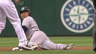 Derek Jeter becomes Yankees' all-time stolen base leader