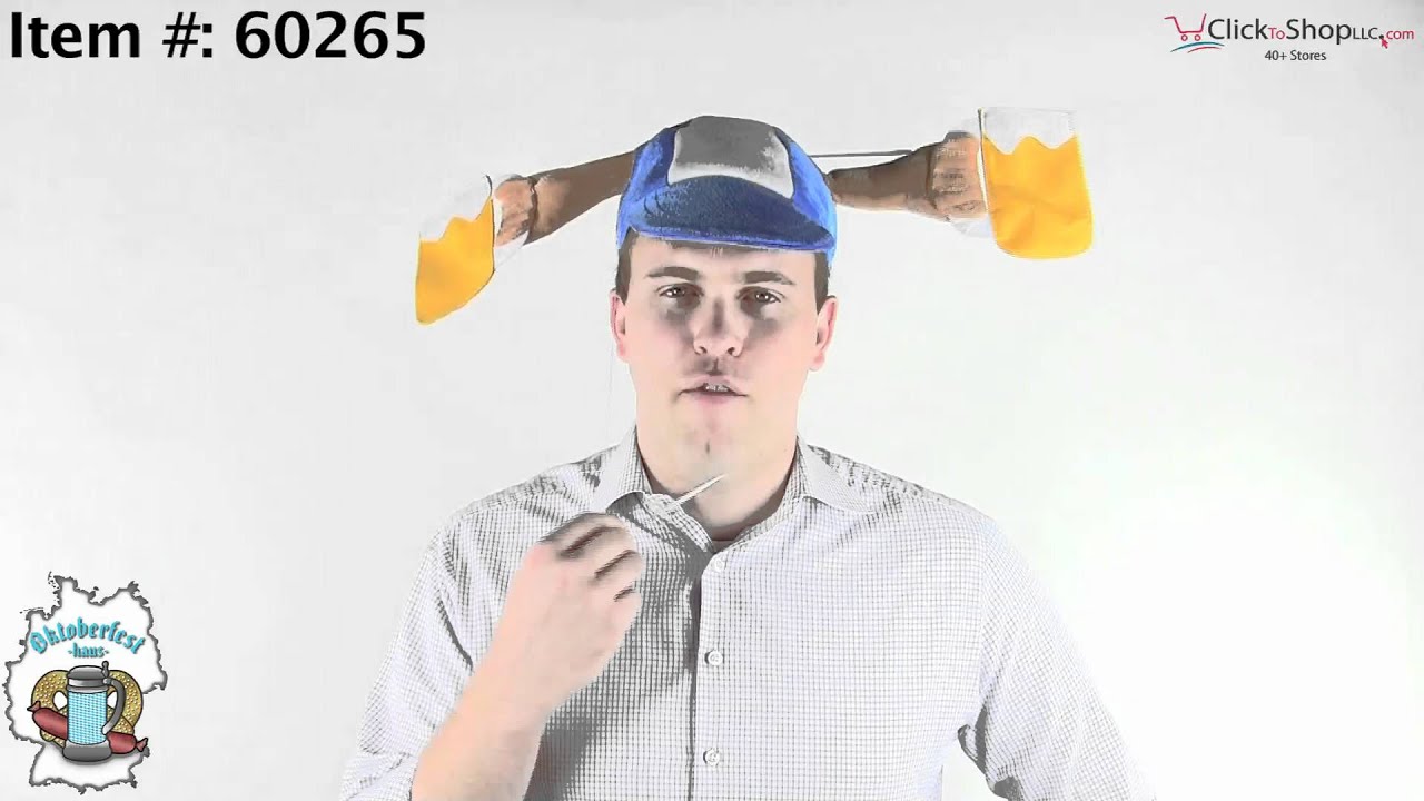 Plush Oktoberfest Beer Mugs Cap