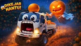 Truk Dikejar Hantu!😧👻 - Truk Ketahuan Mencuri Lalu Dikejar Hantu! 🚚 | Lagu Mobil Mobilan Edukatif 🚛🎵