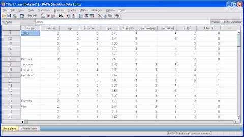 1.8 Split a File: PASW (SPSS) Statistics v.17 video