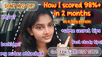 I scored 98%+ in 10th Boards! *without tuition* in 2 months! notes attached #boards #cbse #class10 