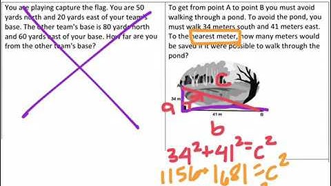 Pythagorean Theorem Lesson 4: Word Problems