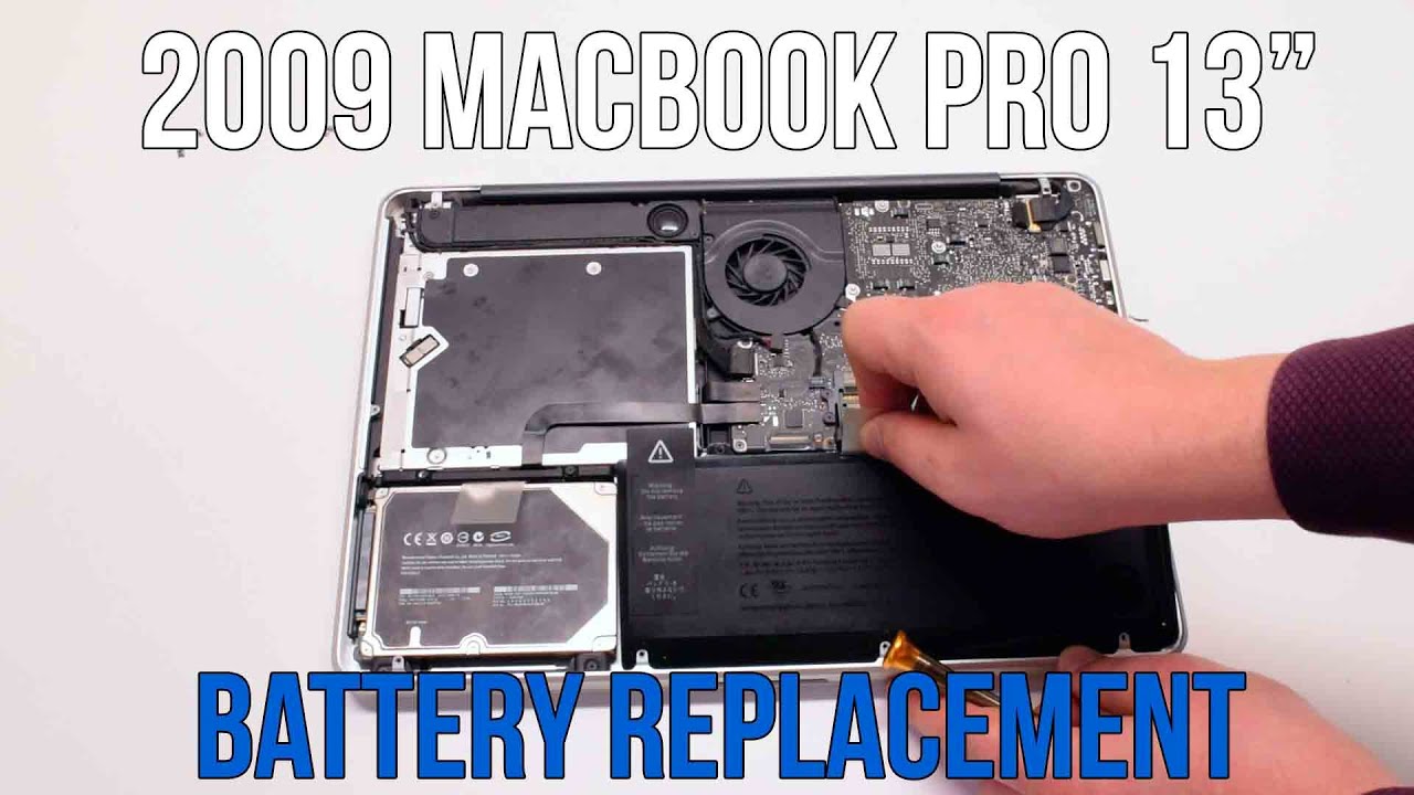 replacing the battery of a macbook pro early 2009