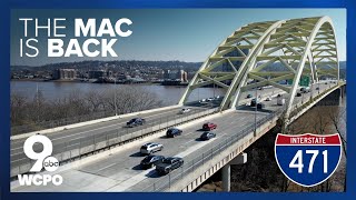 The Mac is Back: I-471 bridge's southbound lanes re-open 100 days after fire