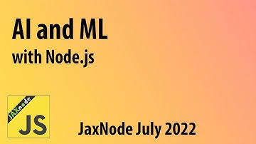 AI and ML for Node.js