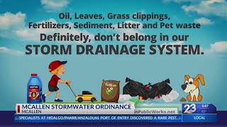 City of McAllen to enforce Storm Water Ordinance