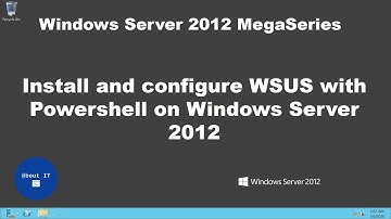 Install and Configure WSUS with Powershell on Windows Server 2012