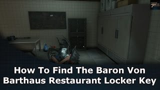 Dead Rising 4 How To Find The Baron Von Barthaus Restaurant Locker Key