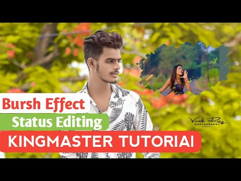 New trending bush stroke effect video editing in kingmaster /#trending#trendingstatus#75subs