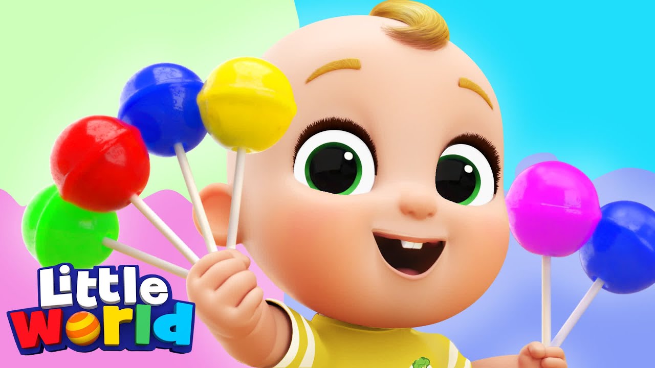 ⁣Lollipop Song With Nina And Nico | Kids Songs & Nursery Rhymes by Little World