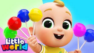 Lollipop Song With Nina And Nico | Kids Songs & Nursery Rhymes by Little World