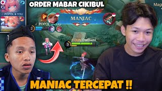 ORDER MABAR STREAMER TIKTOK CIKIBUL!! FANNY GUA MANIAC TERCEPAT DI SEASON ??!! - Mobile Legends