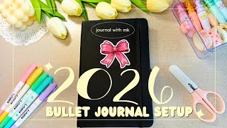 My 2026 Bullet Journal Setup🎀(Minimalist + Future Planning)
