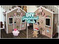 DIY Cardboard Gingerbread House | Cardboard Playhouse