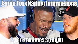 Jamie Foxx Nailing Impressions For 8 Minutes Straight REACTION | OFFICE BLOKES REACT!!