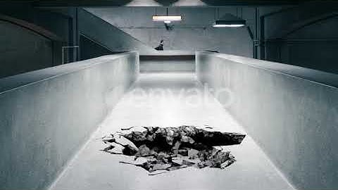 Ground Collapse With Dust | Motion Graphics - Envato elements