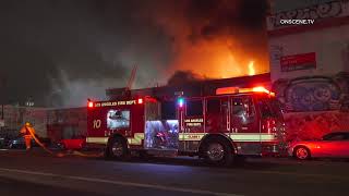 Greater Alarm Fire Burns Vacant Medical Building | Los Angeles