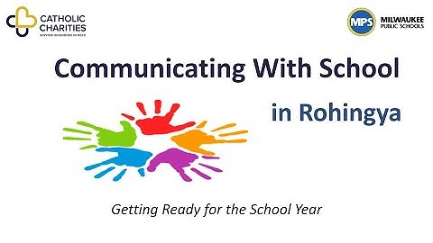 Communicating with School (Rohingya)