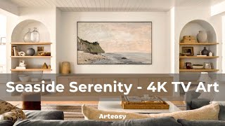 Seaside Serenity Art | Coastal Art Paintings | TV Slideshow | 4K Paintings | Coastal art for TV