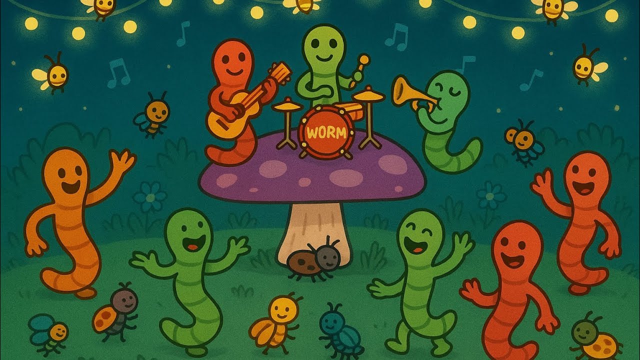 Wiggly Worm Dance | Fun Worm Song for Kids | Nursery Rhyme Party Time!"