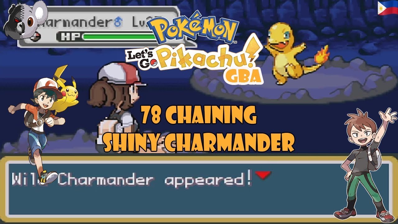 Pokemon Lets Go Pikachu Gba Shiny Charmander Youtube