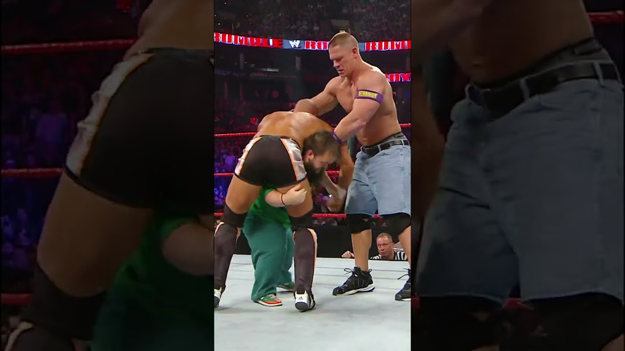 John Cena had an unlikely ally in the 2011 #RoyalRumble Match! 👀