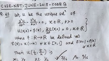 Csir net june 2018 Q. 42 booklet code B